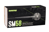 Shure SM58SE Micrófono Vocal dinámico cardioide con Interruptor de Encendido y Apagado, Filtro Pop Incorporado, Clip de micrófono A25D, Bolsa de Almacenamiento, Conector XLR de 3 Pines