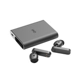 HMD Amped Buds - Auriculares in-Ear inalámbricos Bluetooth con Banco de energía Integrado (Hybrid ANC, ENC, hasta 95 Horas de reproducción, USB-C, IP54), Color Negro