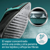 Imetec Onda P1, Centro de planchado, Suela Exclusiva a Ondas Patentada, 2400 W, golpe de Vapor 300 g, 3 Filtros Antical con Iones de Plata, Tecnologia No Stop Autonomía Ilimitada