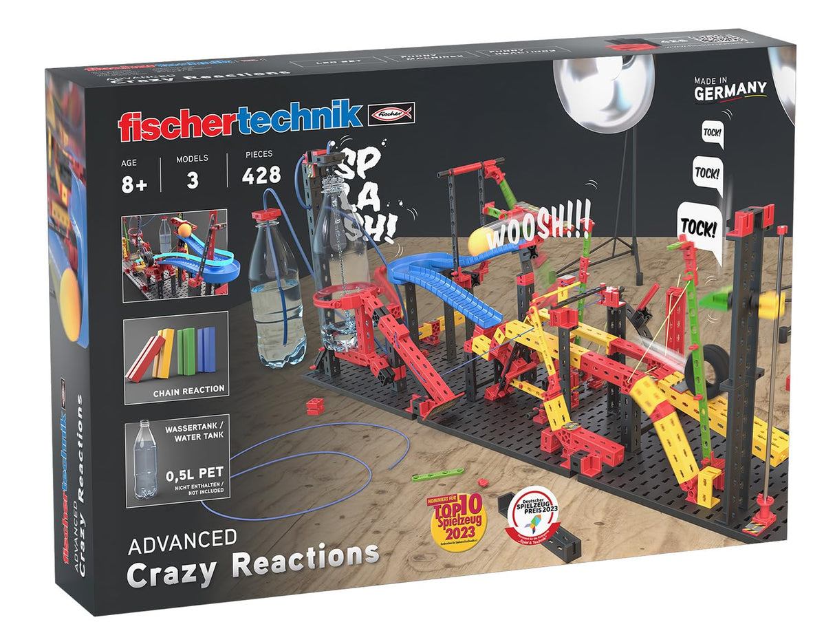 fischertechnik Crazy Reactions 569018 – kit de construcción para niños, con reacciones en cadena, a partir de 8 años