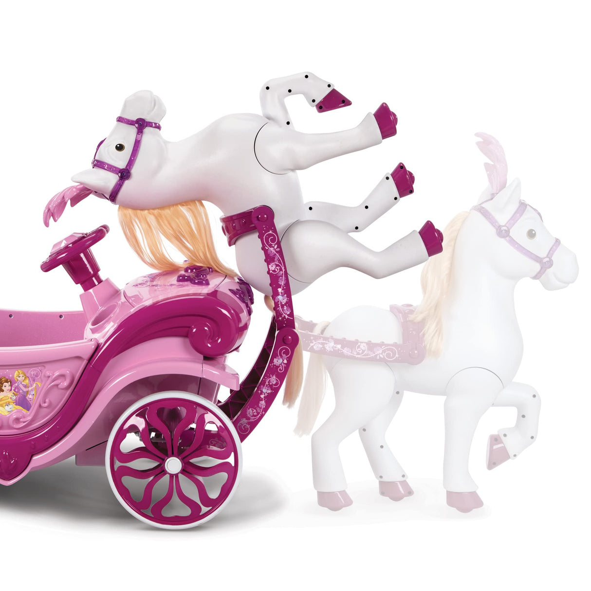 Huffy Disney Princess Royal Caballo y carruaje - Coche de propulsión eléctrica, Rosa, Edad 3+