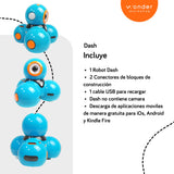 Wonder Workshop Dash Robot - Robots Inteligentes para Niños, juguete, Color azul