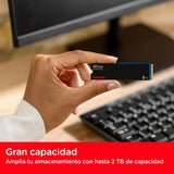 SanDisk SSD Plus M.2 2280 NVMe SSD 2 TB PCIe Gen 3, con velodidad de lectura de hasta 3200 MB/s NVMe SSD, Western Digital Dashboard