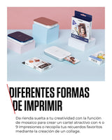 Canon Zoemini 2, Impresora Fotográfica Instantánea y compacta (para Smartphones), Impresión Zink sin Tinta sobre Papel Térmico (50x76 mm), Bluetooth 5.0, Carga USB-C, Blanco
