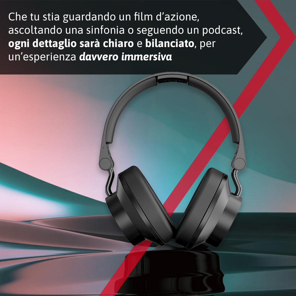 Auricular Adicional inalámbrico + BT IRRADIO IR-Sigma Plus, Ideal para TV, películas, música, Juegos, Audio inmersivo multiusuario, Ecualizador, Uso Interior/Exterior