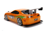 Jada Toys 253209003 Toys Fast & Furious RC Auto, Drift 1995 Toyota Supra, Turbo, función de Deriva, tracción en Las Cuatro Ruedas, Coche teledirigido, Mando a Distancia de 2 Canales, función de Carga