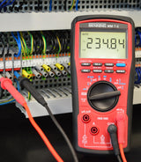 Benning MM 7-2 True RMS 44690 - Multímetro digital (pantalla digital, máx. rango de medición de voltaje CC 1000 V, control óptico y acústico)