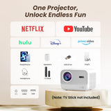 Yaber L2s Proyector Portátil con WiFi y Bluetooth para Exteriores