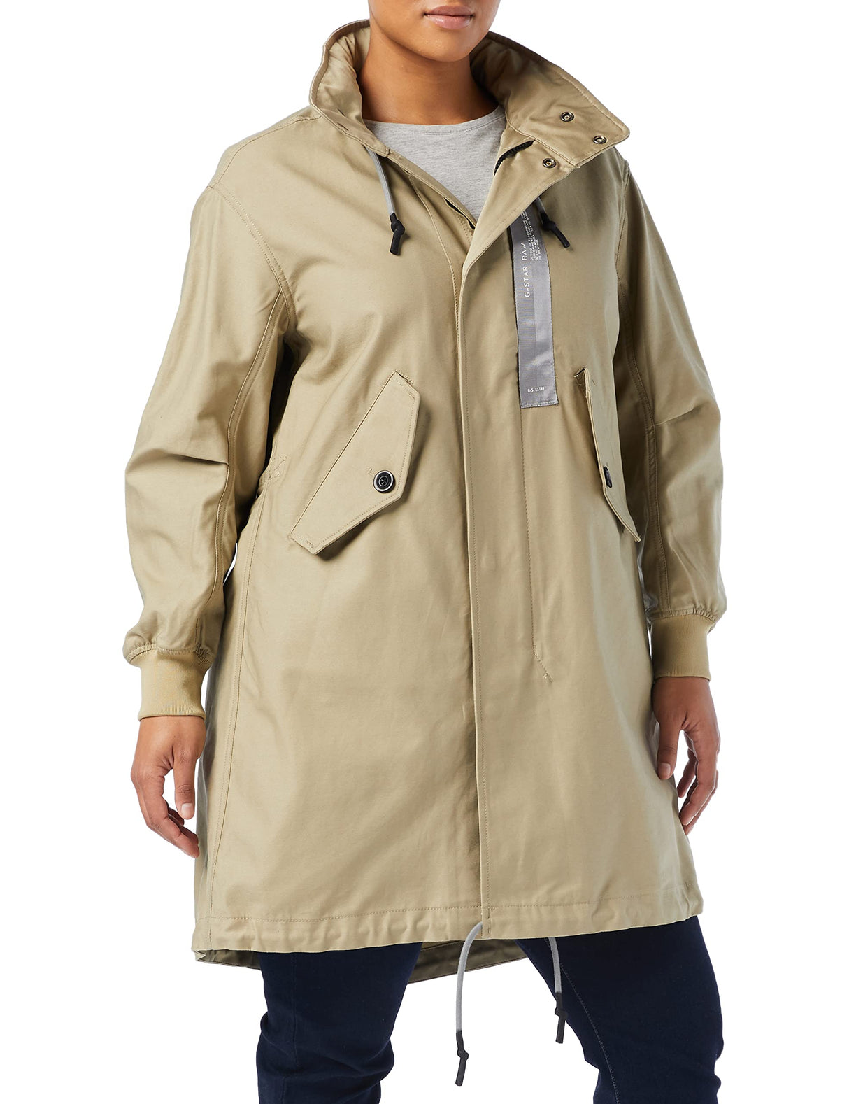 G-Star Para Mujer Parka Fishtail, Beige (tree house D21020-C960-C941), M