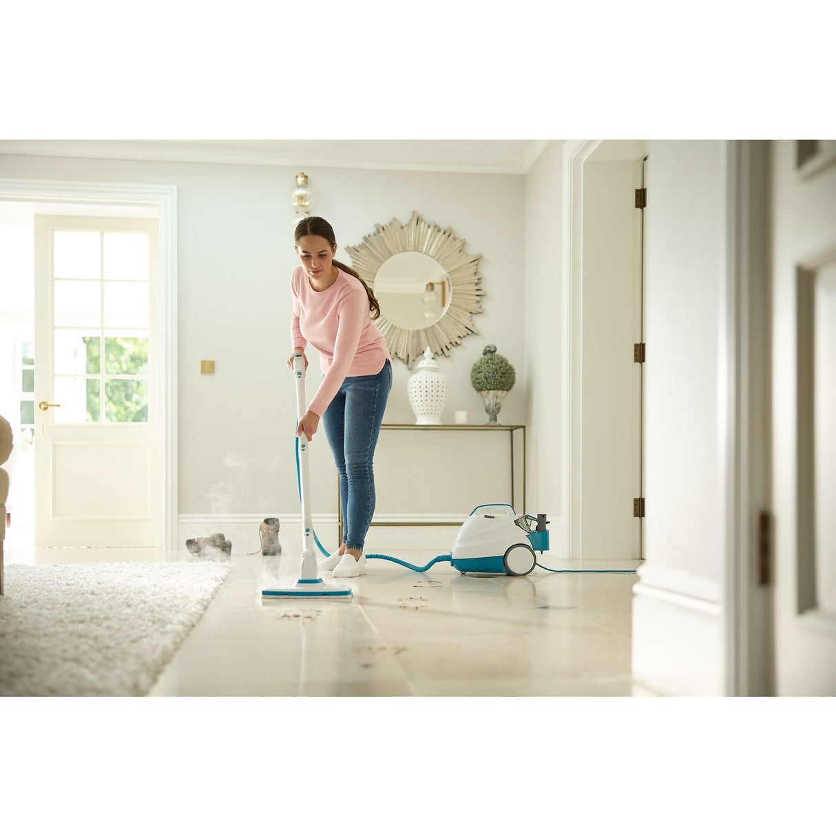 BLACK+DECKER Mopa a Vapor Presurizada, 2000W, Incluye 8 accesorios, BHSMP2008-QS