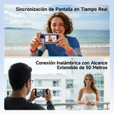 Pantalla de Monitor de Selfie para Teléfono, Rollei Easy Creator Selfie Monitor 3,97" Compatible con iPhone y Android para TikTok Live Streaming Vlog Negro Vlog-Selfie-Monitor-Pantalla-Magnética