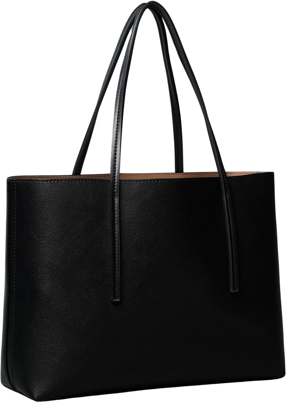 Calvin Klein Bolso Tote Mujer Small con bolsa extraíble, Negro (Black/Toasted Coconut), Talla Única