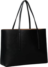 Calvin Klein Bolso Tote Mujer Small con bolsa extraíble, Negro (Black/Toasted Coconut), Talla Única