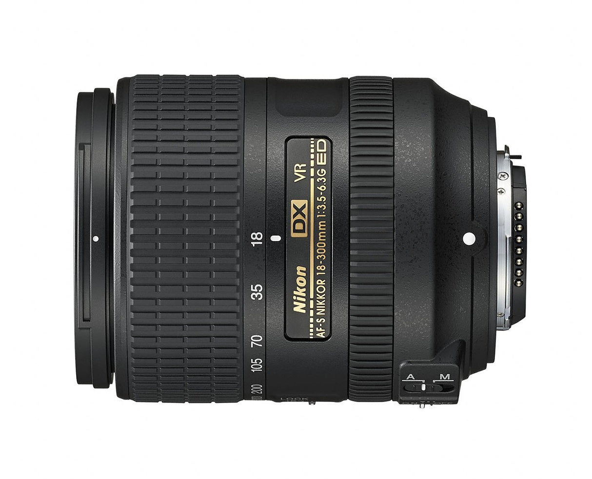 Nikon AF-S DX NIKKOR 18-300 mm f/3.5-6.3G y VR Objetivo, Negro [Tarjeta Nital: 4 años de garantía]