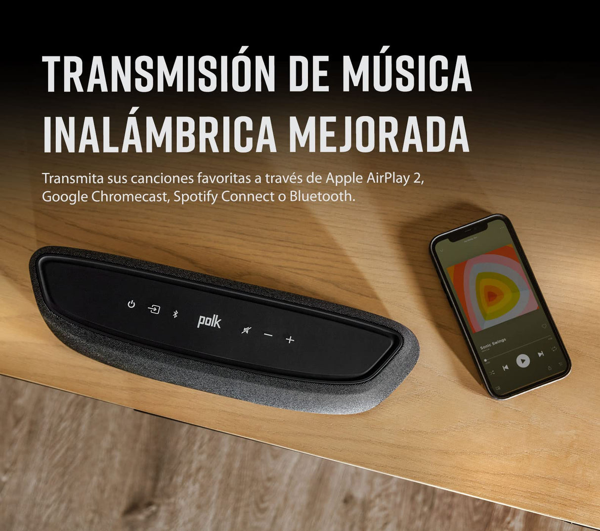Polk Audio MagniFI Mini AX Barra de Sonido 2.1 con Tecnología Dolby Atmos