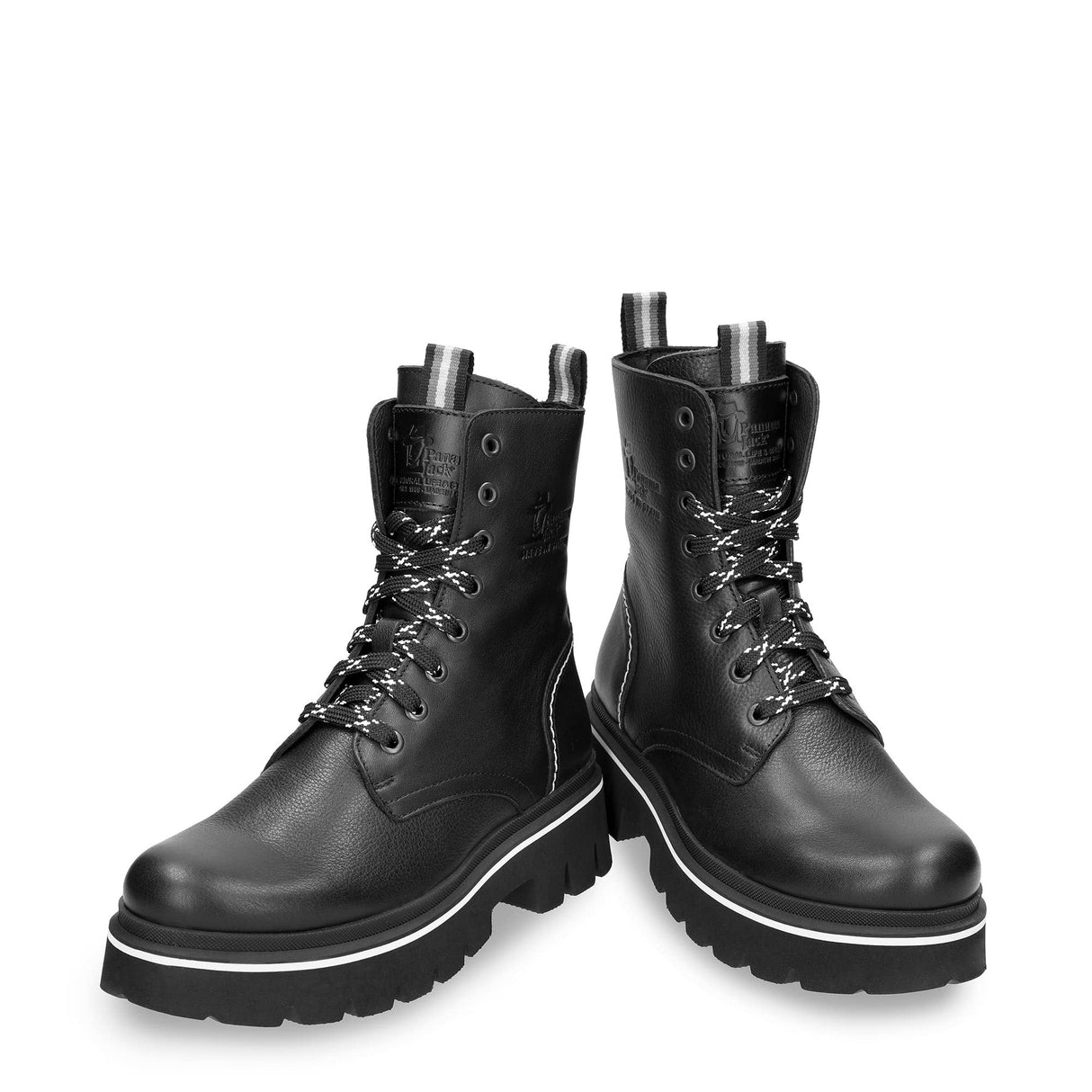 Panama Jack Fortune, Combat Boot Mujer, Negro, 40 EU