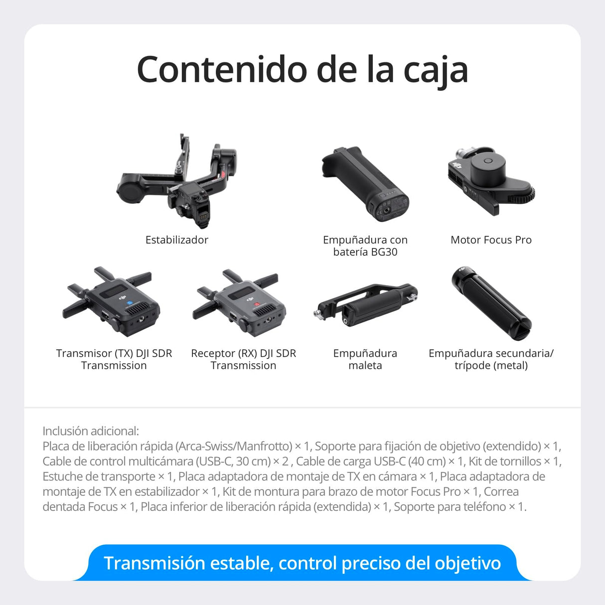 Pack DJI RS 4 Pro (2026), estabilizador de cámaras DSLR y de Cine