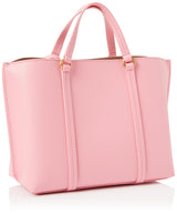 Pinko Carrie Shopper Classic Bottalata de Piel, Bolsa para Mujer, P31q_Rosa-Marino-Dorado Envejecido