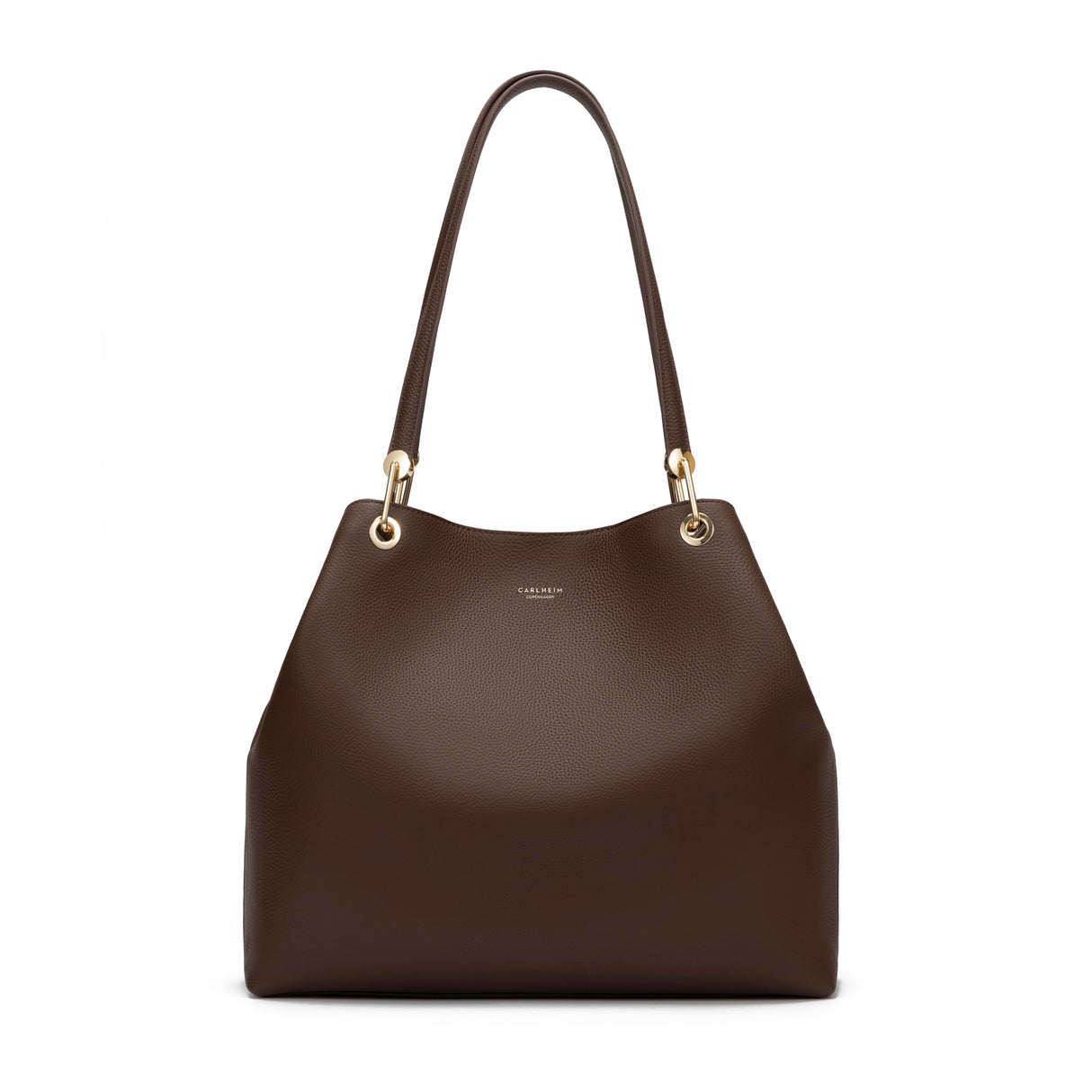 Carlheim, Gotland Genuine Leather collection, Stella Genuine Leather Handbag (Brown)