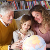 Tecnodidattica - Parlamondo | Globo Terráqueo Interactivo para Niños y Jóvenes | Globo Luminoso y Giratorio | Bolígrafo de Música con Audio | 6 Idiomas | Cartografía Política | Diámetro de 30 cm