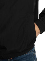Calvin Klein Cortavientos Hombre Nylon Hooded ligero, Negro (Ck Black), XL