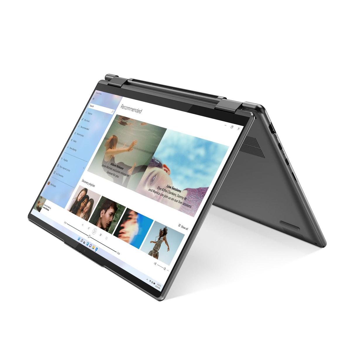 Lenovo Yoga 7 Gen 7 (14IAL7) - Ordenador Táctil 14" 2.8K OLED 90Hz (Intel Core i7-1260P,16GB RAM,1TB SSD,Intel Iris Xe Graphics,Windows 11 Home) Gris, Pen, Teclado QWERTY Portugués (82QE004FPG)