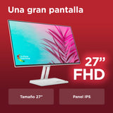 Lenovo L27i-4B - Monitor 27" (IPS, 1920 x 1080 px, 16:9, 100 Hz, Tiempo de Respuesta 4ms, HDMI, VGA, Montaje VESA 100 mm, Soporte de Inclinación) Color Gris Nube, Versión Actual