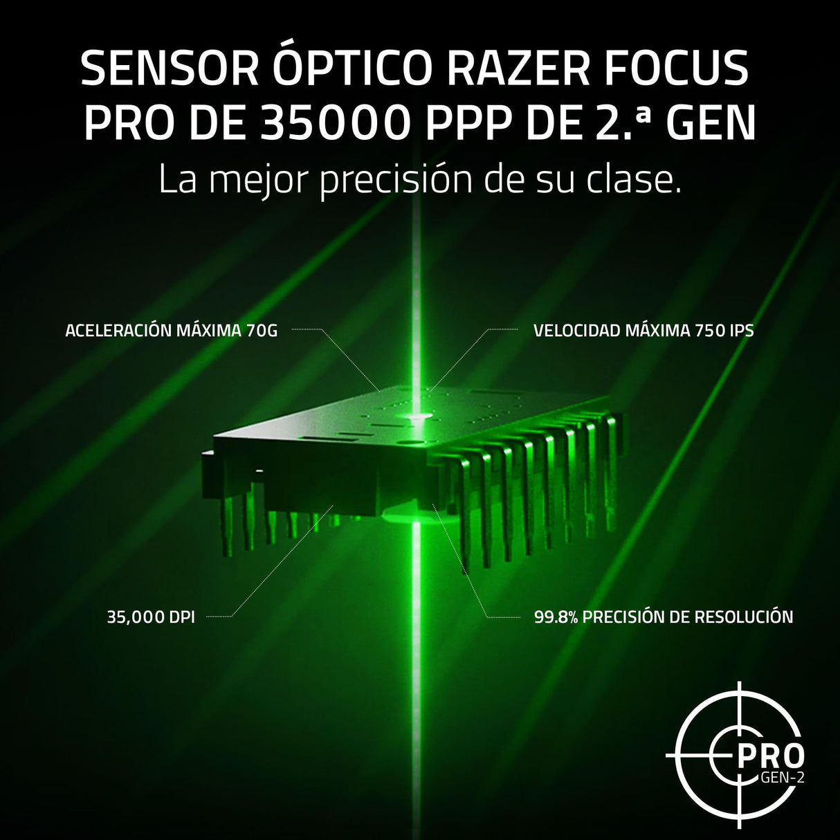 Razer Viper V3 Pro - Ratón inalámbrico Ultraligero Esports Gaming (8K Hz HyperPolling, diseño Ligero de 54g, Sensor Focus Pro 35K dpi, HyperSpeed Wireless, 95 Horas de duración) Negro