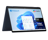 HP Envy x360 14-fc0006ns - Ordenador convertible de 14" OLED 2.8K 120 Hz (Intel Evo Core Ultra 7 155U, 32GB RAM, 1TB SSD, Intel Graphics, Windows 11) Azul - Teclado QWERTY Español