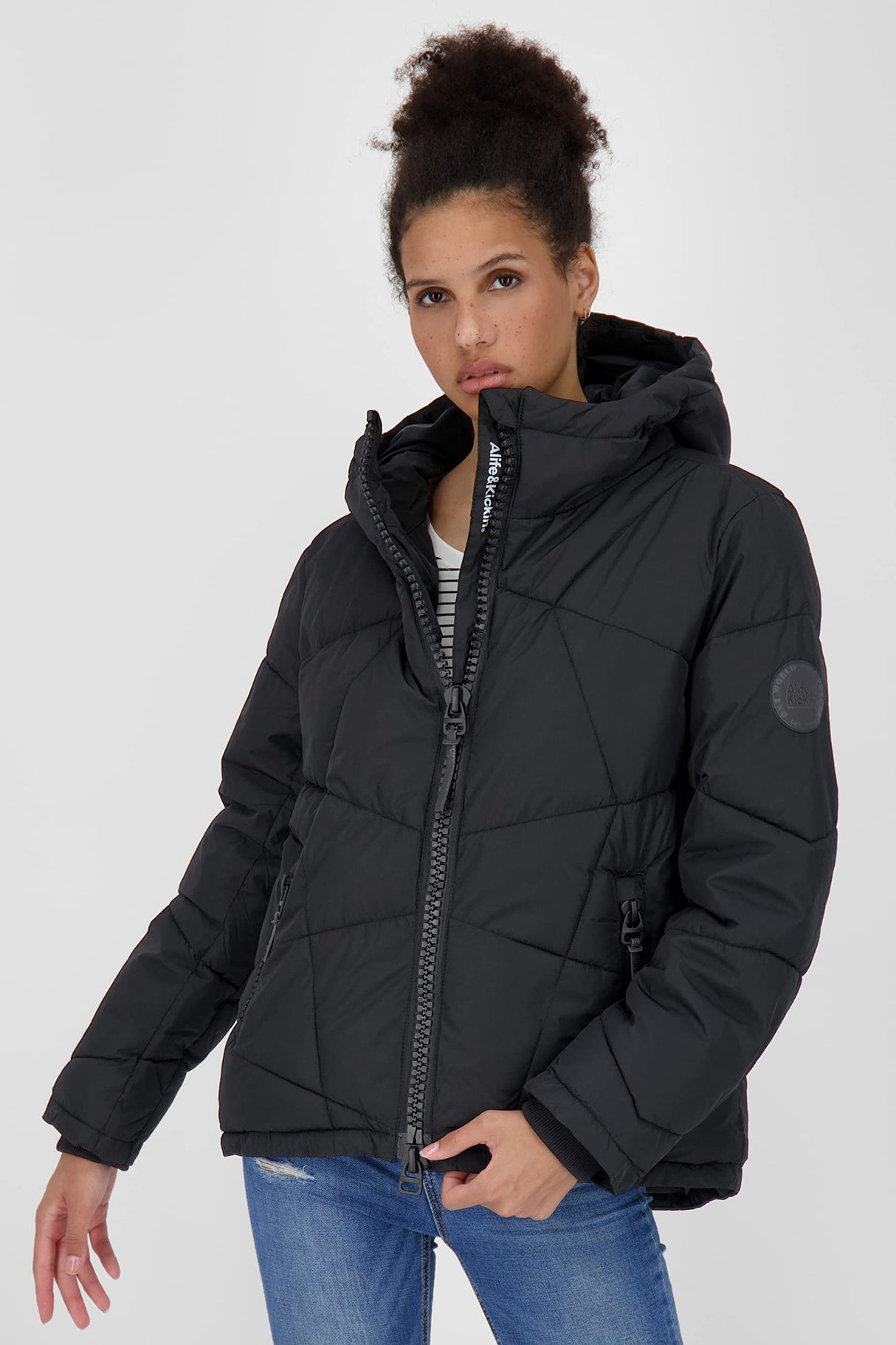 alife & kickin Kasandraak A Jacket Chaqueta de Invierno para Mujer, Forro cálido, Tallas XS-XXL, Moonless, S