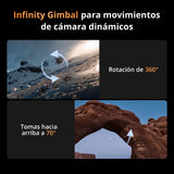Pack para Creadores DJI Mavic 4 Pro 512 GB con DJI RC Pro 2, dron tricámara insignia con cámara Hasselblad de 100 MP y sensor CMOS 4/3, 51 min de tiempo de vuelo, tres baterías, centro de carga