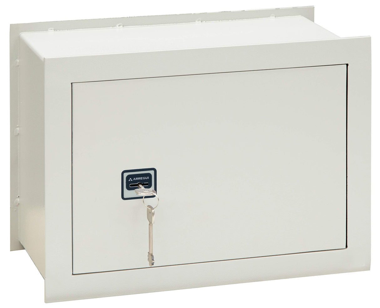 ARREGUI Ideal 5 271350 Caja Fuerte de Empotrar a Pared con Cerradura de Llave | Caja de Seguridad para Casa y Hogar | Fácil de Usar | 30 x 41 x 20 cm | 17 L