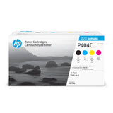 SAMSUNG CLT-P404C, SU365A - Cartuchos Tóner, de 4.500 Páginas, Compatible con Impresoras SAMSUNG Laserjet Xpress Color Serie C430, C432 y C433, Negro, Cian, Magenta y Amarillo, Pack de 4