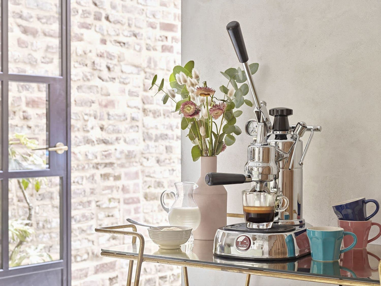 La Pavoni LPLPLQ01EU, Maquina de espresso Professional Lusso, Chrome/noir