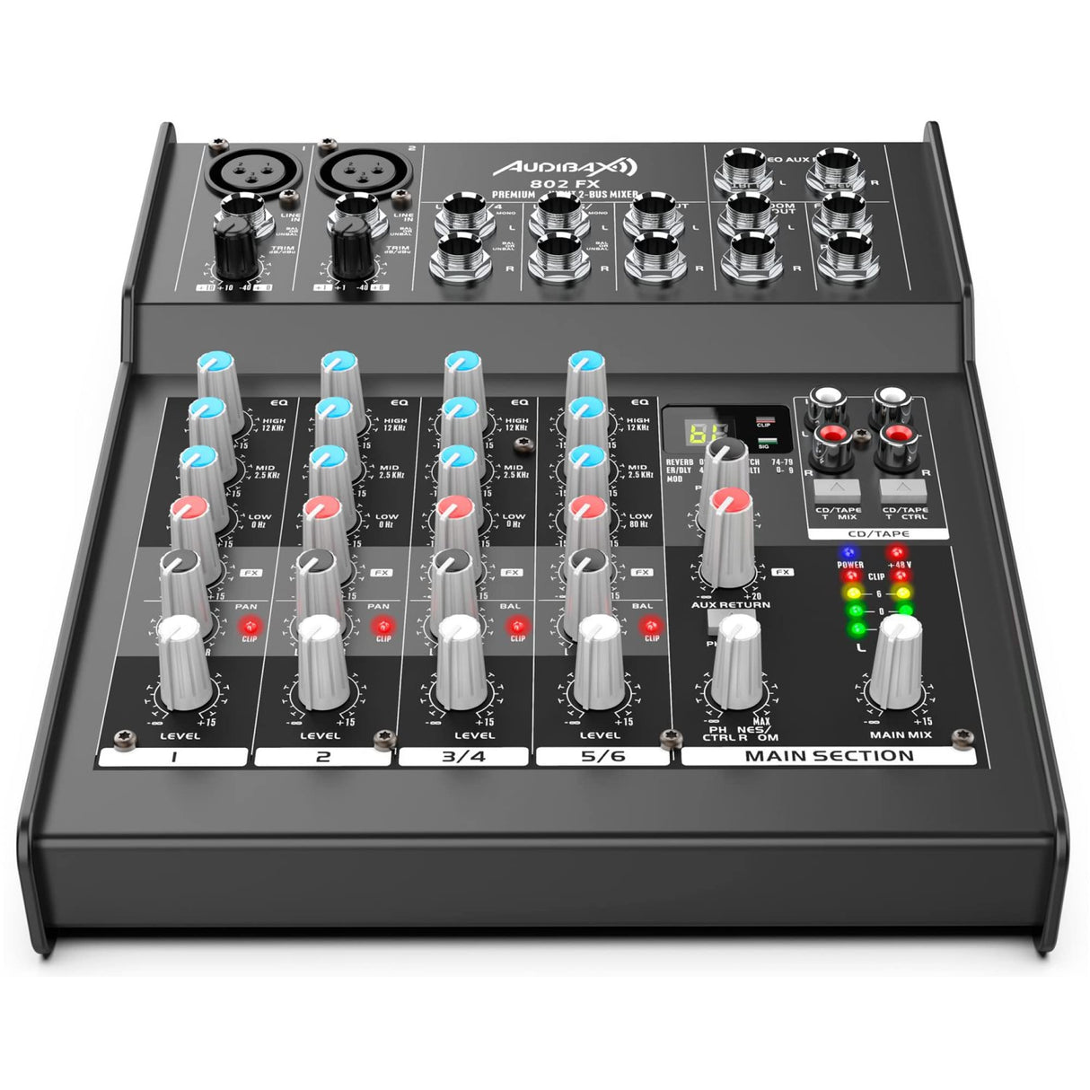 Audibax 802 FX Mesa Mezclas 6 Canales y Efectos