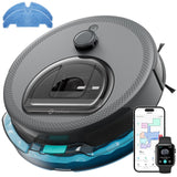 LEFANT M330 Pro Robot Aspirador y Fregasuelos con Mapeo 3 en 1, Navegación dToF, 5000Pa, Diámetro 28cm, Evitación de Obstáculos PSD 190°, App/Alexa/i Watch, Ideal para Pelo Mascotas y Alfombras, Gris