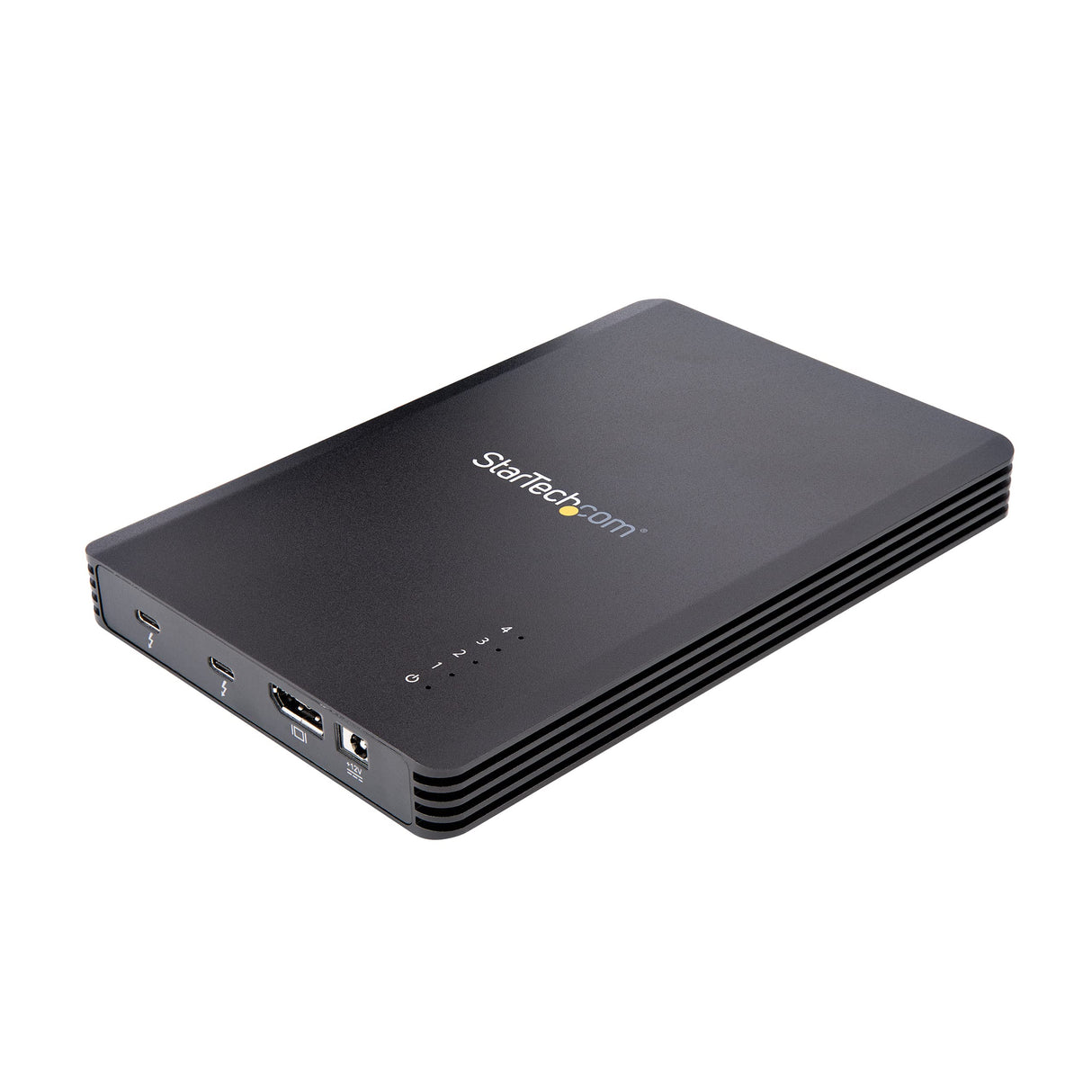 StarTech.com Caja Thunderbolt 3™ de 4 Bahías NVMe M.2 para SSD, con 1 Puerto de Vídeo DisplayPort y 2 Thunderbolt 3, 40gbps, con Fuente de Poder de 72W, Caja Externa para Disco Duro (M2E4BTB3)