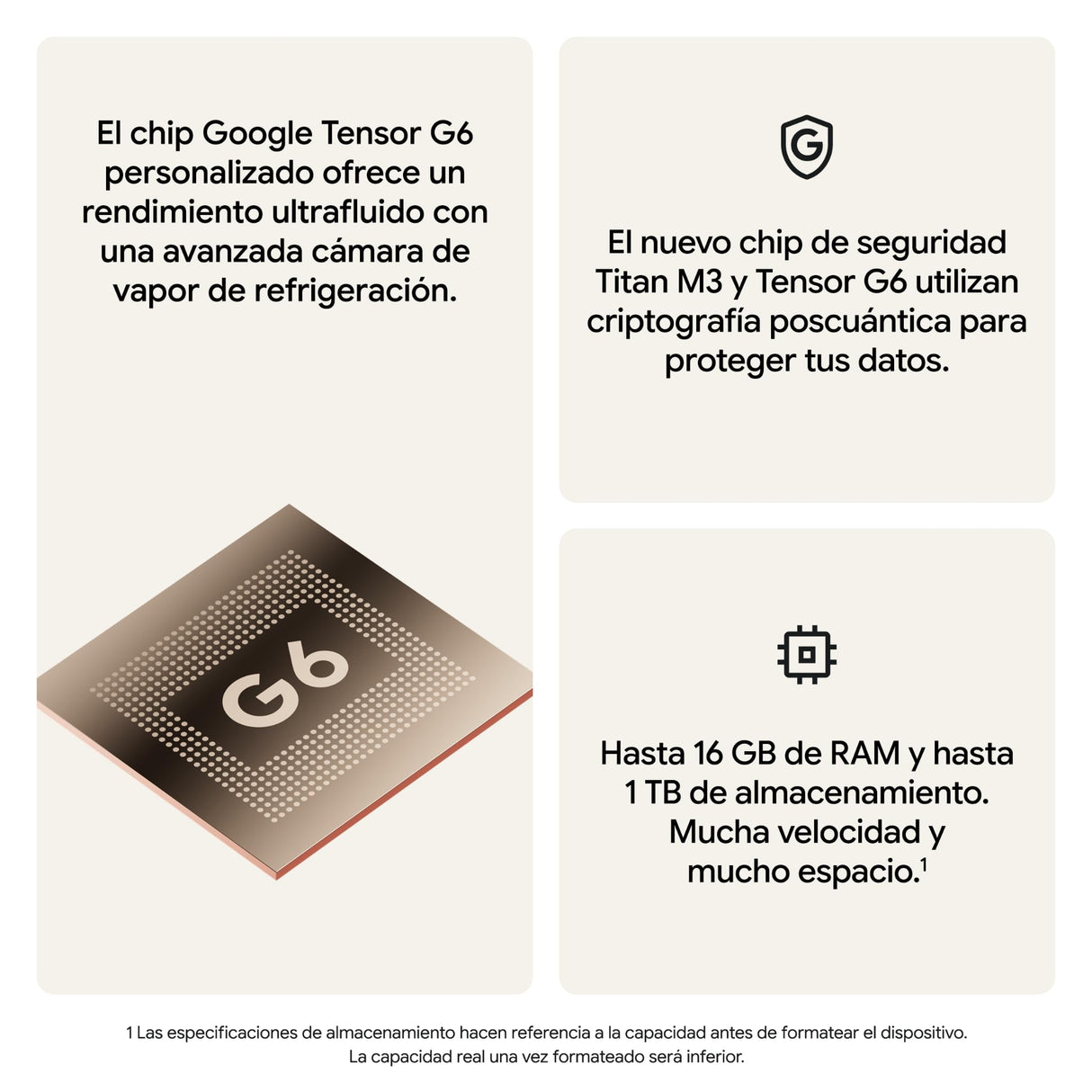 Google Pixel 11 Pro XL – Smartphone Android Libre - Gris Niebla, 512GB