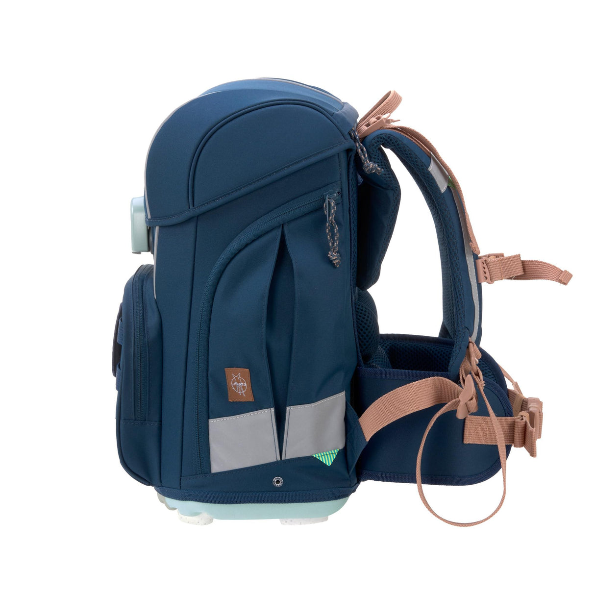 LÄSSIG Juego de mochilas escolares de 7 piezas para niños/ School Set Boxy Unique, navy