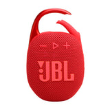 JBL Clip 5, Altavoz inalámbrico portátil con Bluetooth, resistente al agua y al polvo IP67, hasta 12h de reproducción y más con Playtime Boost activado, rojo