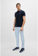 BOSS Hombres Titanium_Runn_knst_N Sneaker Azul 43 EU