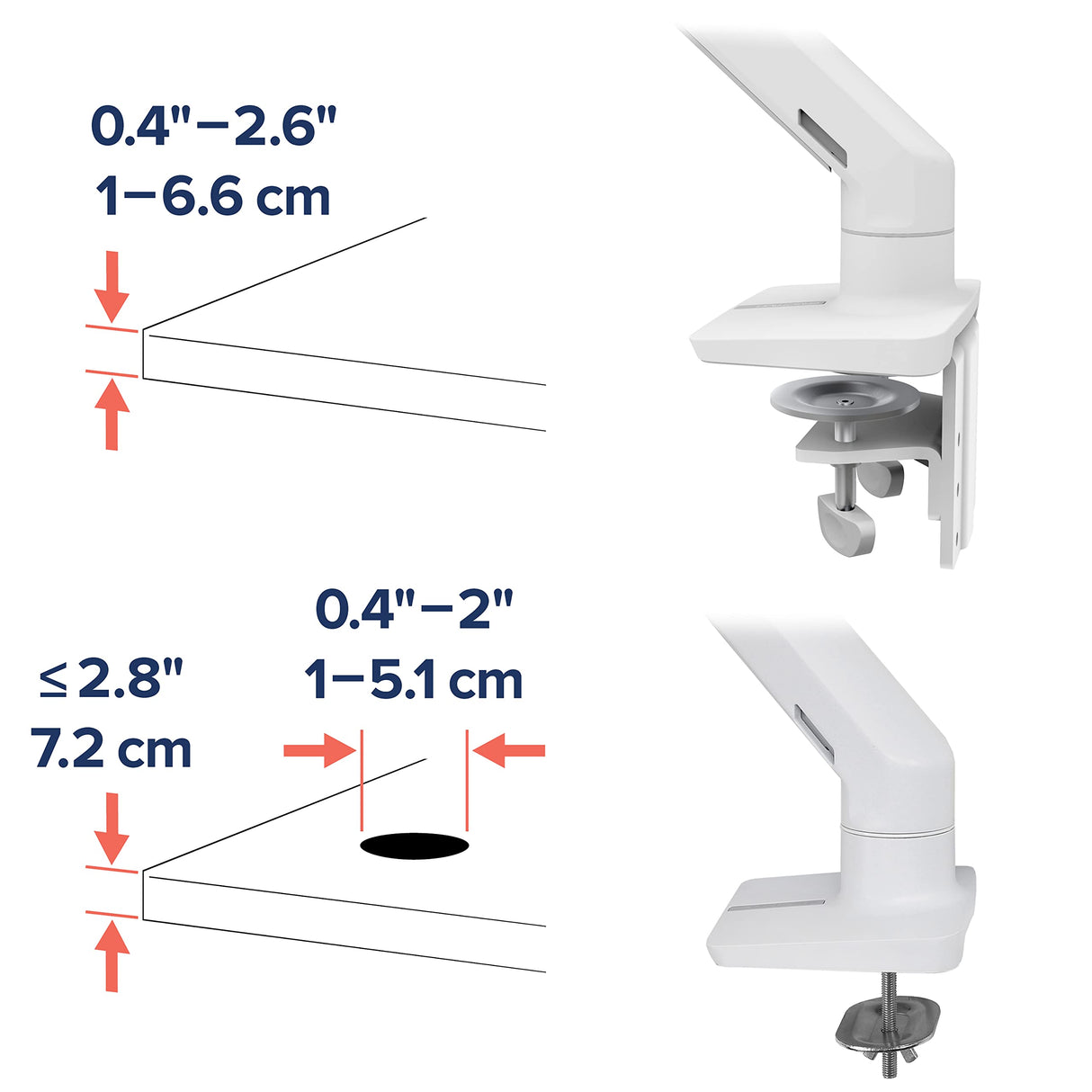 Ergotron HX Desk Monitor Arm White ACCS