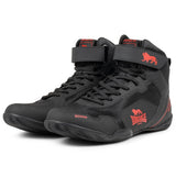 Lonsdale Rufford, Zapatillas de Boxe Unisex Adulto, Negro Rojo, 40 EU