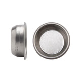 LELIT Portafiltro de 2 Vías LELIT58 - Pico Doble - Incluye Filtros de Acero Inoxidable - Mango de Madera - PLA582B - Plata/Madera de Nogal Negro