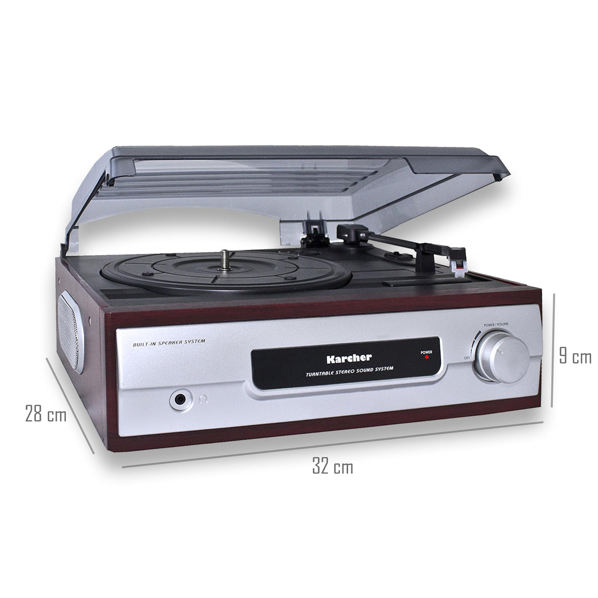 Karcher Industrial Products KA 8050 - Tocadiscos para equipo de audio, plateado