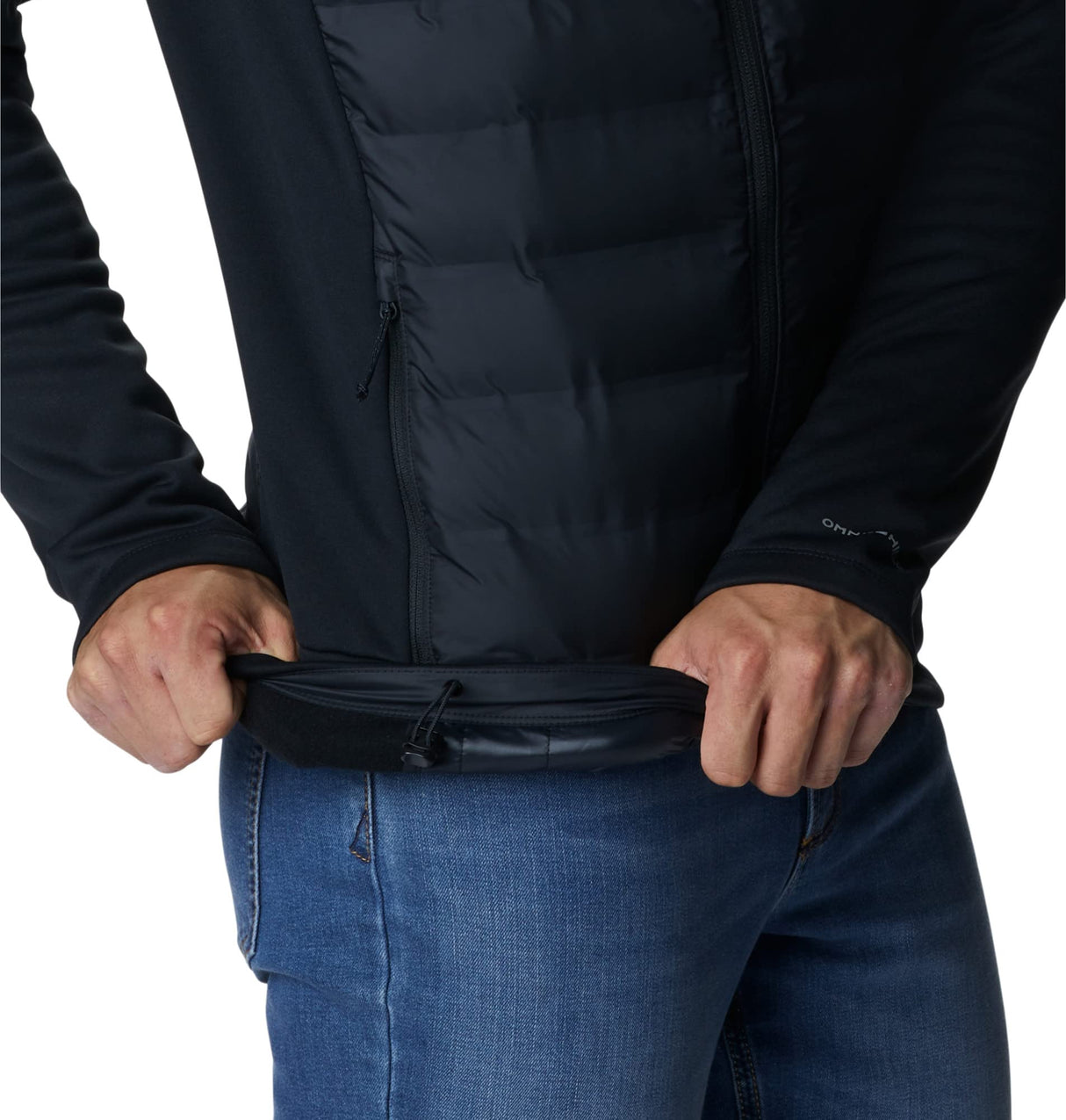 Columbia Hombre Sudadera con Capucha Y Cremallera, Black, S