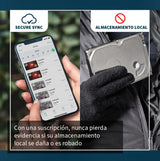 Arlo Essential Camara Vigilancia WiFi Exterior 1080p HD, Camara Vigilancia WiFi Interior, Sensor de Movimiento, Alarmas Para Casa, Prueba Arlo Secure Incluida, Visión Nocturna, 3 Cámaras, Blancas