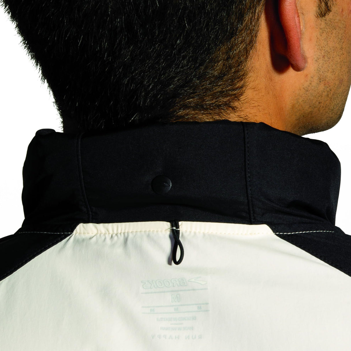 BROOKS 211519167 Run Visible Jacket 2.0 Jacket Hombre Ecru/Fluoro Flash/Black Tamaño 40