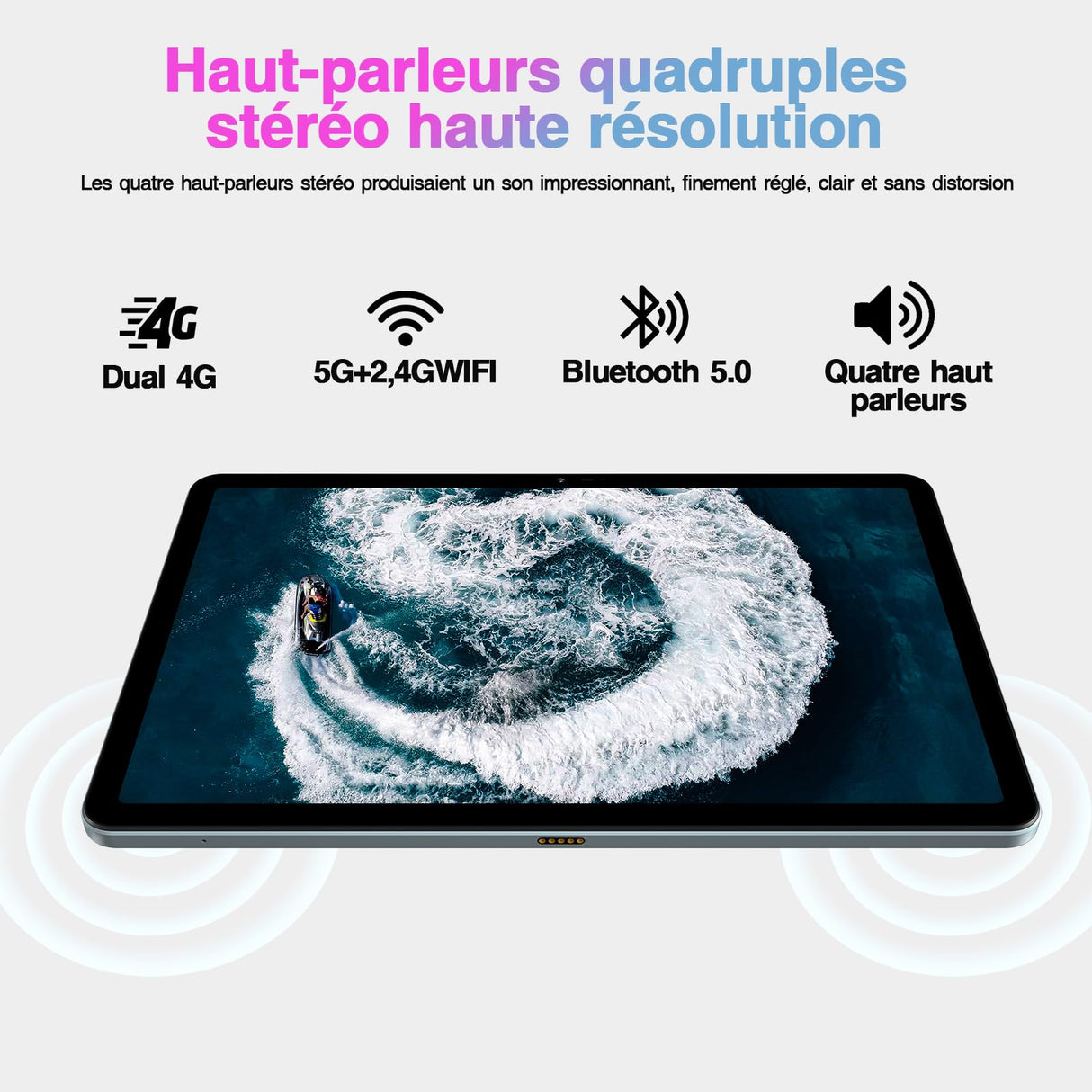 DOOGEE T30S Tableta Android 14, 2.4K 11 Pulgadas, 16GB RAM + 256GB ROM/TF 1TB, 5G WiFi, 13MP+8MP, 8580mAh, Widevine L1 Gaming, Negro
