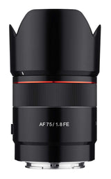 Samyang AF 75mm F1.8 Teleobjetivo Compacto de Enfoque automático para Sony FE Mount, Negro (SYIO75AF-E)